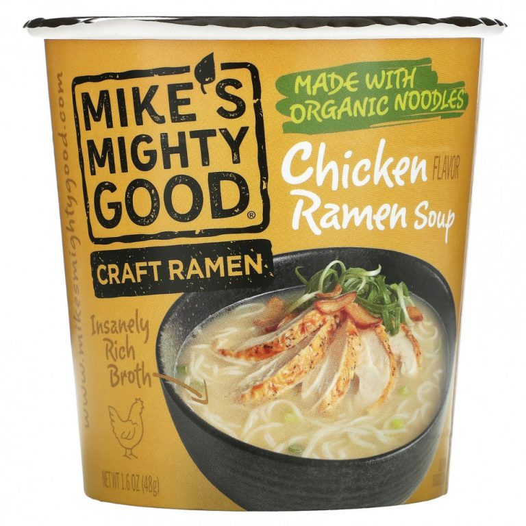 Mike’s Mighty Good, Craft Ramen Cup, Куриный суп с раменом, 1,6 унции (48 г)