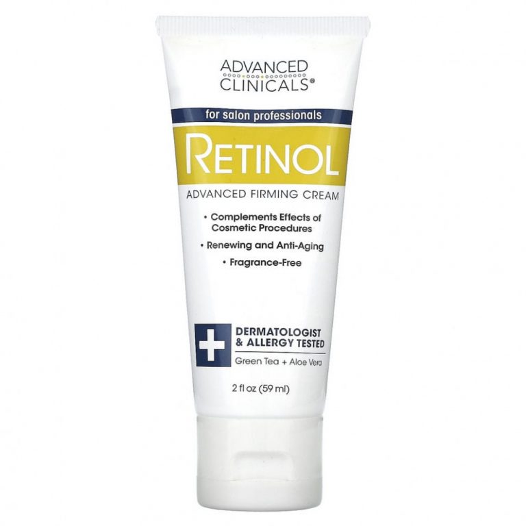 Advanced Clinicals, Retinol, улучшенный укрепляющий крем, без отдушек, 59 мл (2 жидк. Унции)