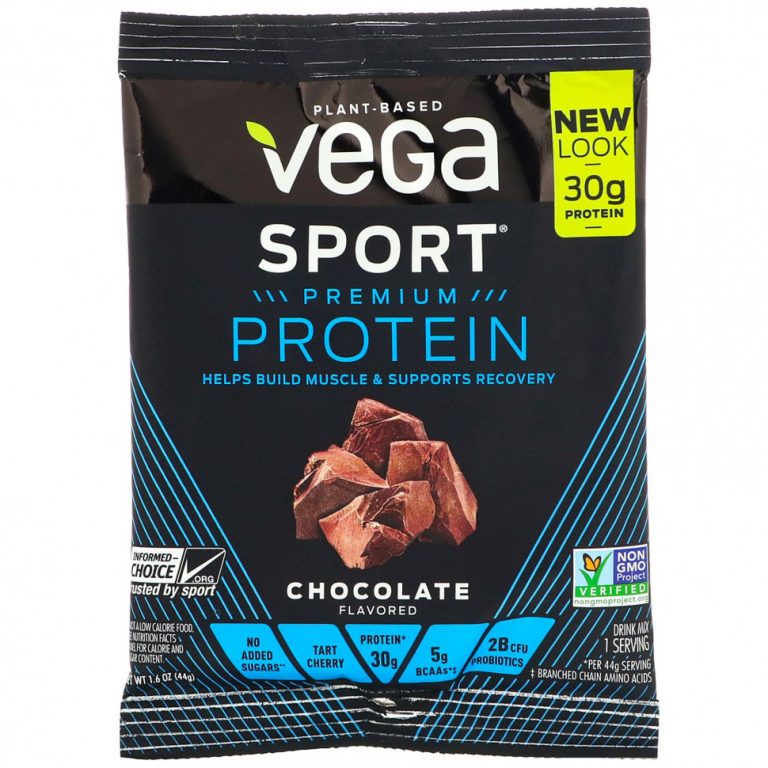 Vega, Sport Performance, протеиновый порошок, шоколадный вкус, 44 г (1,6 унции)