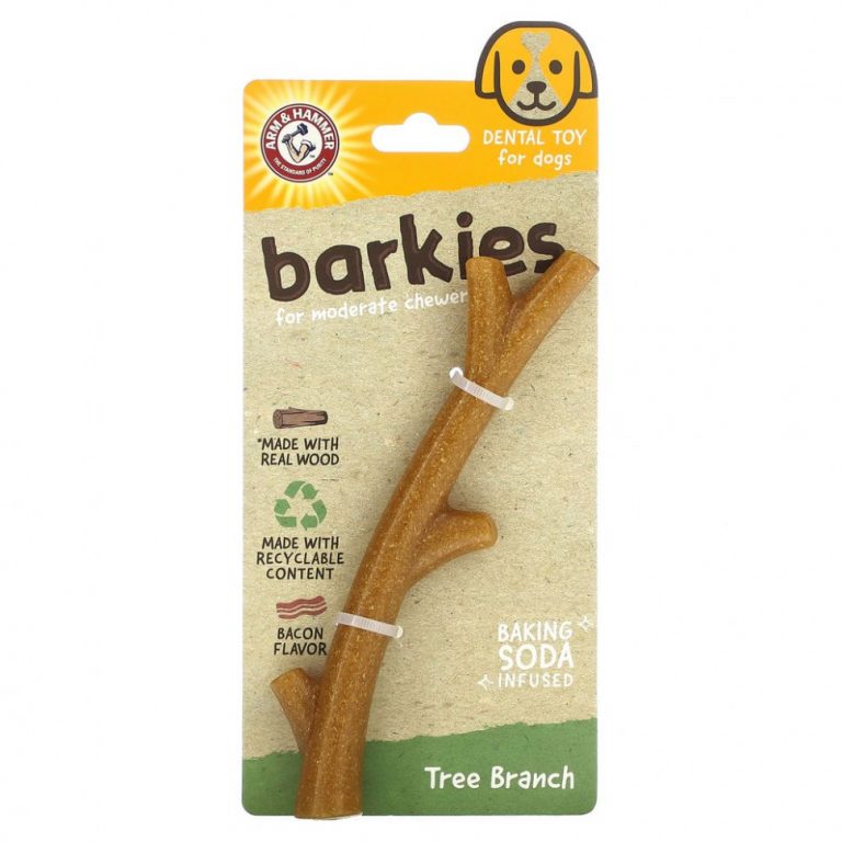 Arm & Hammer, Barkies for Moderate Chewers, стоматологическая игрушка для собак, ветка дерева, бекон, 1 игрушка