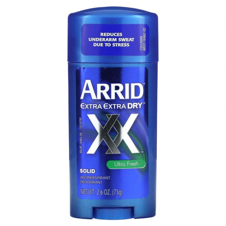 Arrid, Extra Extra Dry XX, твердый дезодорант-антиперспирант, ультра свежесть, 73 г (2,6 унции)