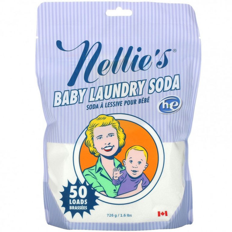 Nellie’s, сода для стирки детских вещей, 50 загрузок, 726 г (1,6 фунта)