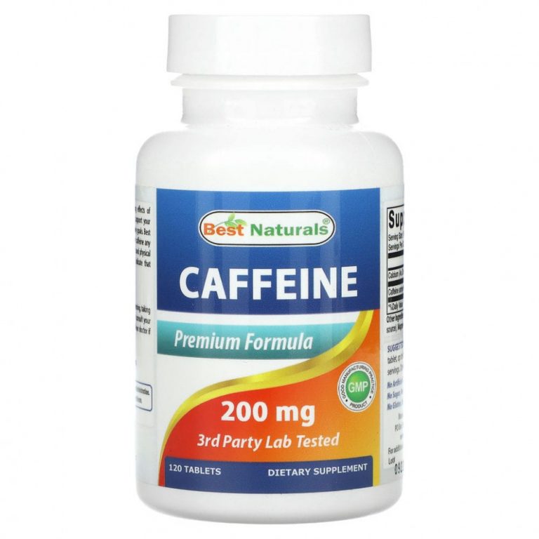 Best Naturals, Caffeine, 200 mg, 120 Tablets