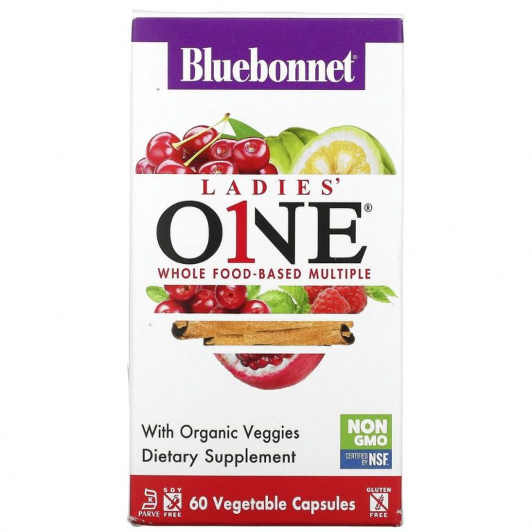 Bluebonnet Nutrition, Ladies’ ONE, Whole Food-Based Multiple, 60 Vegetables Capsules