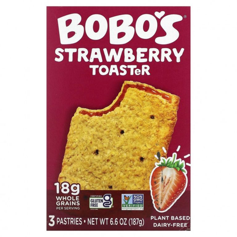 Bobo’s Oat Bars, Клубничный тостер, 3 вида выпечки, 187 г (6,6 унции)