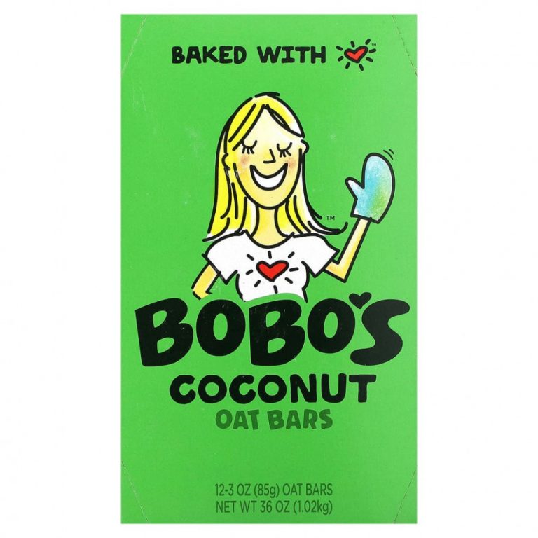 Bobo’s Oat Bars, Кокосовые и овсяные батончики, 12 батончиков, по 85 г (3 унции)