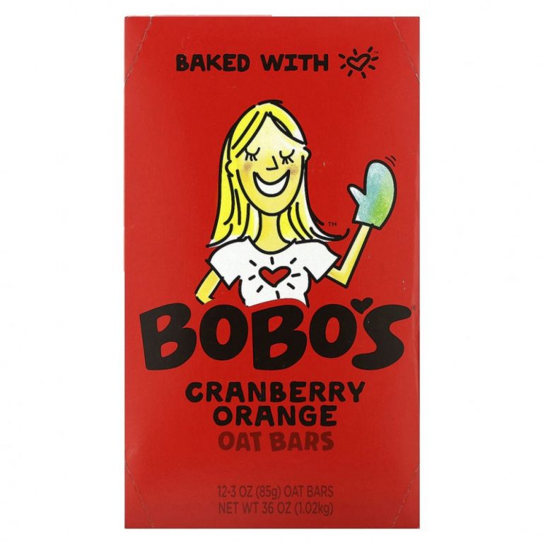 Bobo’s Oat Bars, Овсяные батончики с клюквой и апельсином, 12 батончиков по 85 г (3 унции)