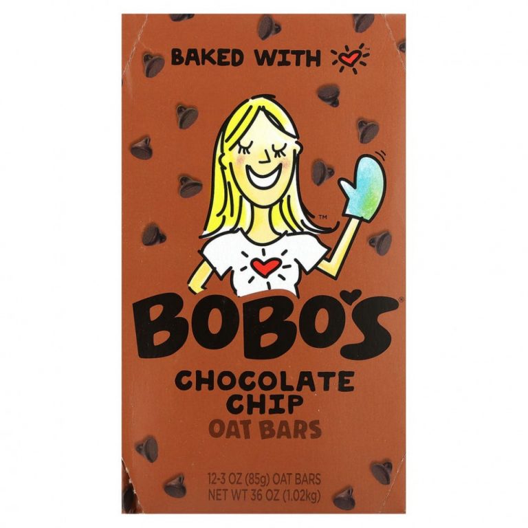 Bobo’s Oat Bars, Овсяные батончики с шоколадной крошкой, 12 батончиков, по 85 г (3 унции)