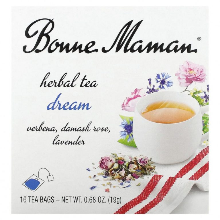 Bonne Maman, Herbal Tea, Dream, без кофеина, 16 чайных пакетиков по 1,2 г (0,04 унции)