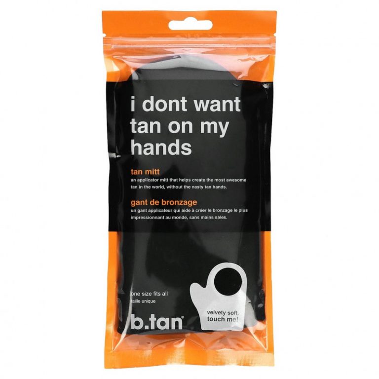 b.tan, I Don’t Want Tan on My Hands, коричневые рукавицы, черные, 1 шт.