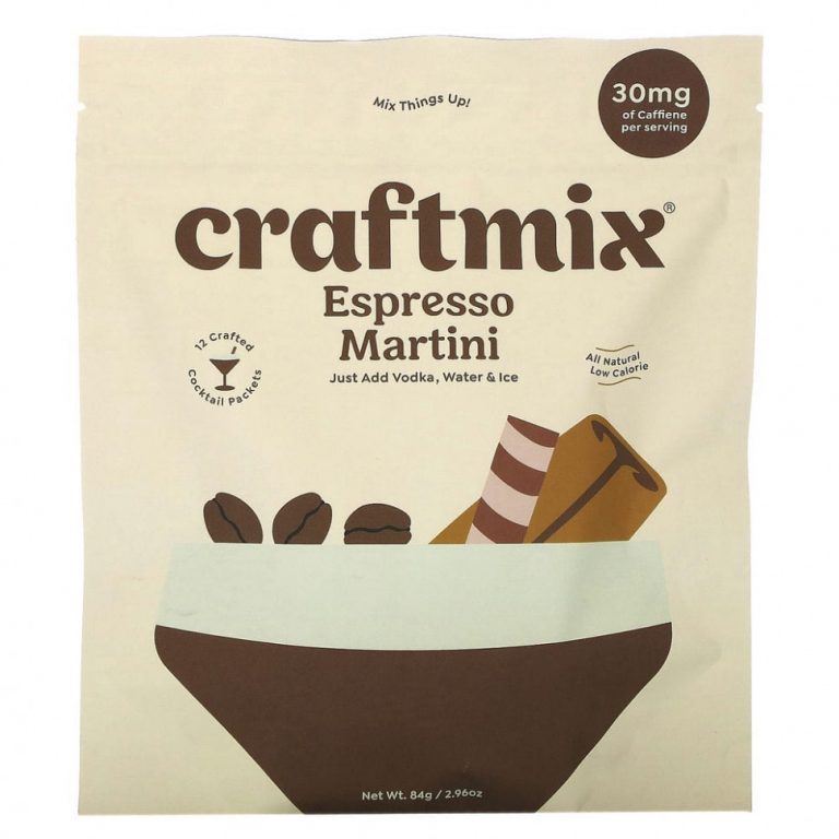 Craftmix, Коктейльная смесь, экспрессо мартини, 84 г (2,69 унции)