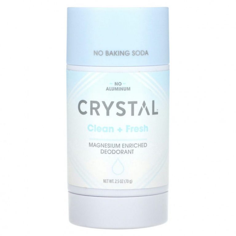 Crystal, Обогащенный магнием дезодорант, Clean + Fresh, 70 г (2,5 унции)