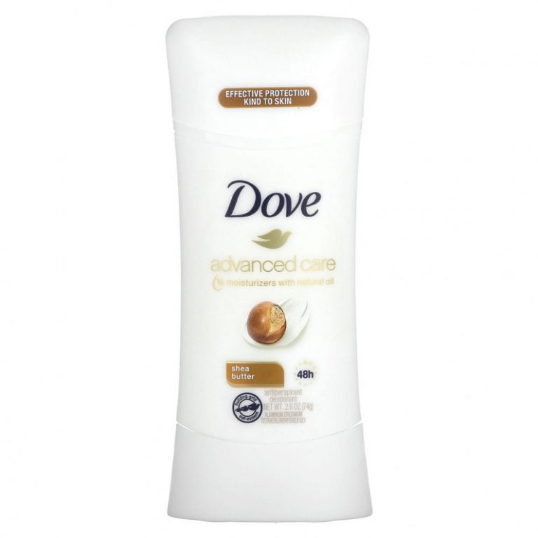 Dove, Advanced Care, дезодорант-антиперспирант, масло ши, 74 г (2,6 унции)