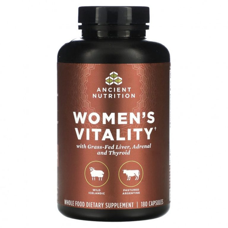 Dr. Axe / Ancient Nutrition, Women’s Vitality, 180 капсул