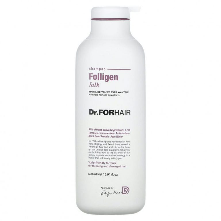 Dr.ForHair, Folligen, шампунь из оригинального шелка, 500 мл (16,91 жидк. Унции)