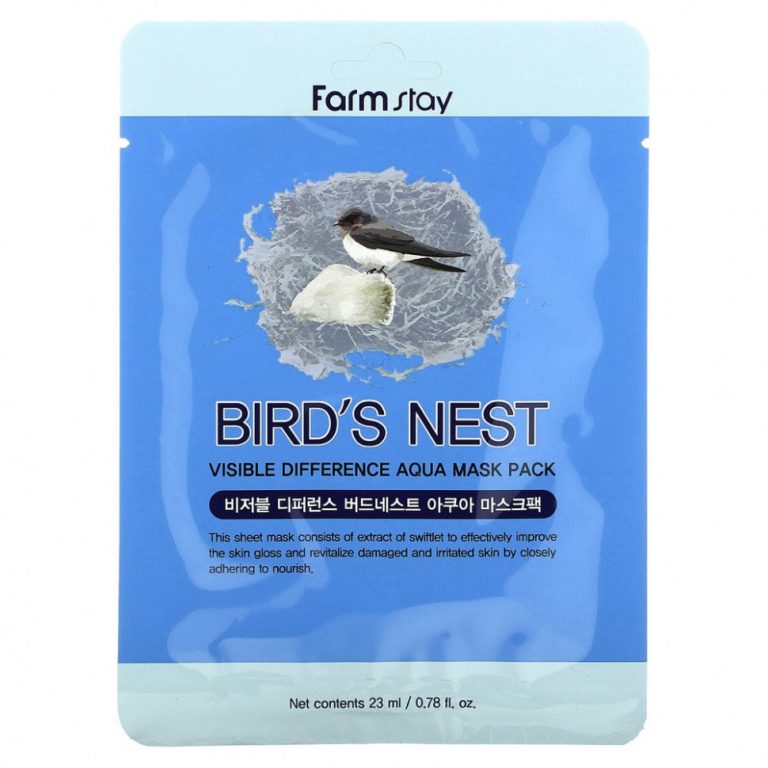 Farmstay, Aqua Beauty Mask Pack, Bird’s Nest Visible Difference, 1 шт., 23 мл (0,78 унции)