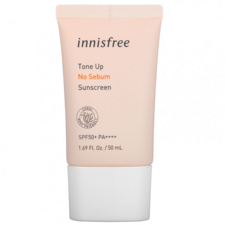 Innisfree, Tone Up No Sebum, солнцезащитное средство, SPF50 + PA ++++, 50 мл (1,69 жидк. Унции)