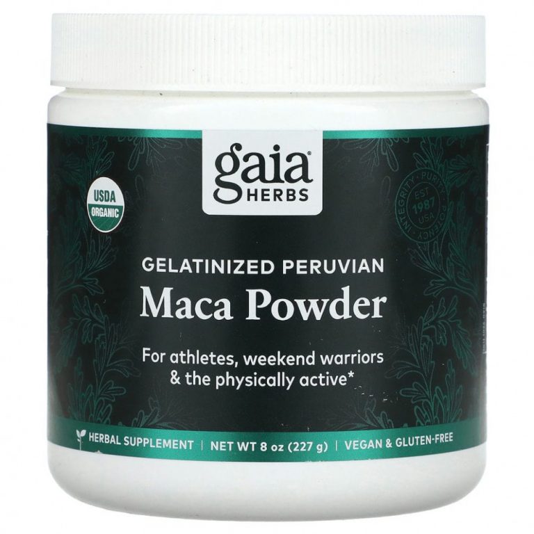 Gaia Herbs, Желатинизированный порошок из перуанской маки, 227 г (8 унций)