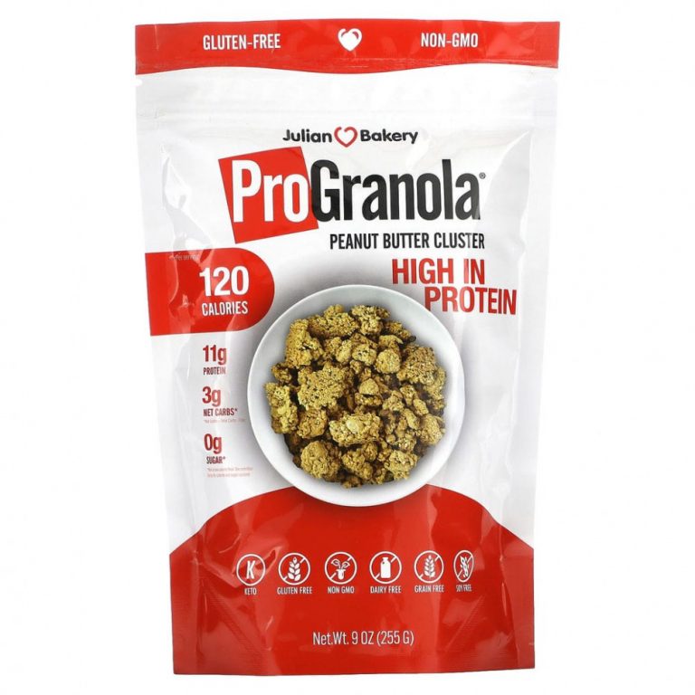 Julian Bakery, ProGranola, арахисовая паста, 255 г (9 унций)