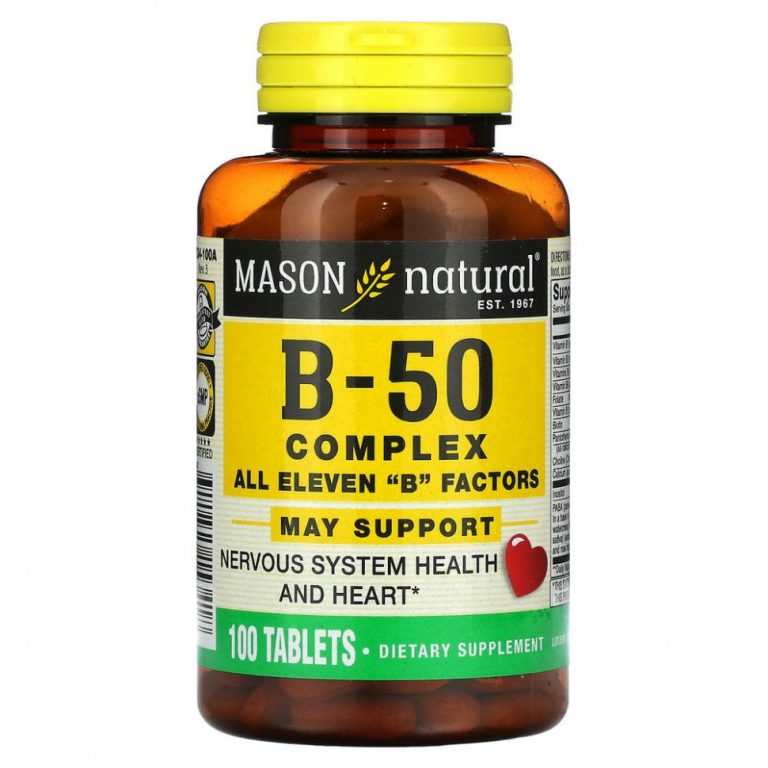 Mason Natural, Комплекс B-50« 100 таблеток