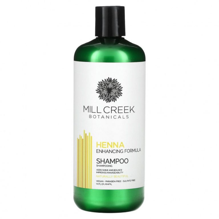 Mill Creek Botanicals, Шампунь с хной, улучшающая формула, 414 мл (14 жидк. Унций)