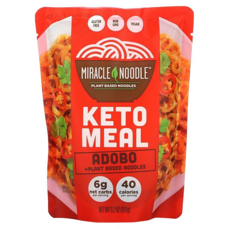 Miracle Noodle, Keto Meal, адобо и лапша на растительной основе, 261 г (9,2 унции)