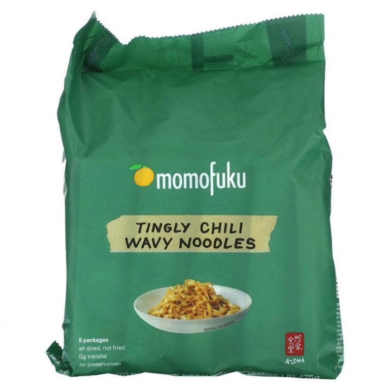 Momofuku, Волнистая лапша с чили Tingly, 5 пакетиков по 3,35 унции (95 г) каждый