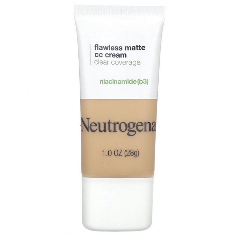 Neutrogena, Flawless Matte CC Cream, CC-крем, прозрачное покрытие, ваниль 3,0, 28 г (1 унция)