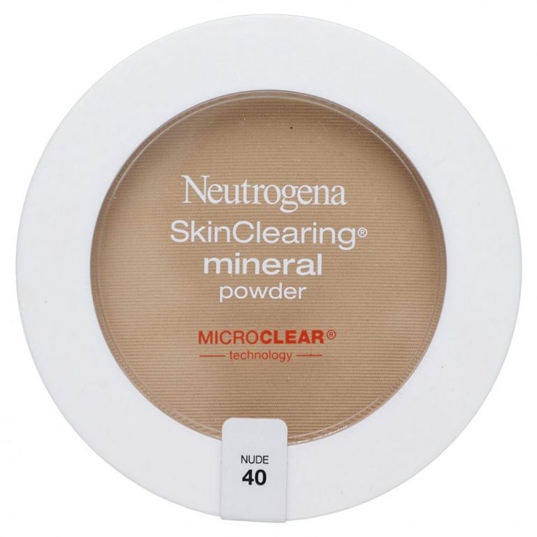 Neutrogena, Очищающая минеральная пудра, нюд 40, 11 г (0,38 унции)