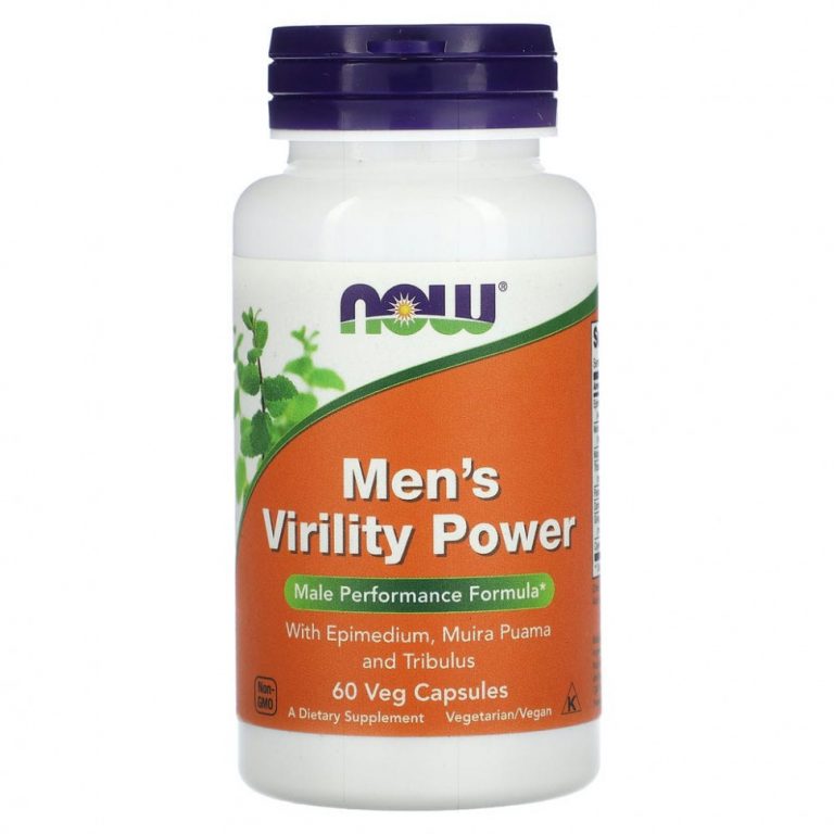 NOW Foods, Men’s Virility Power, 60 растительных капсул