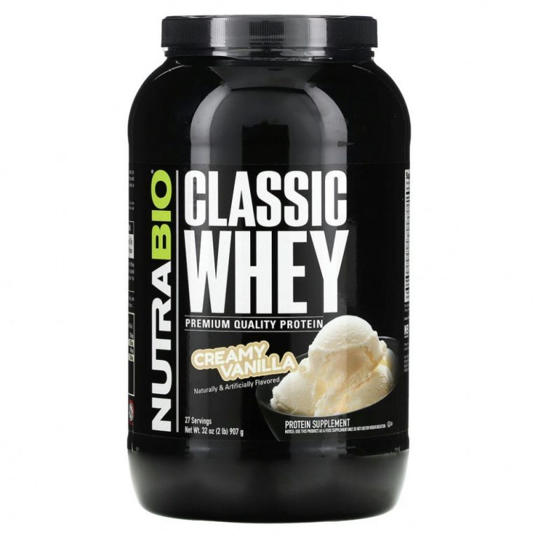 Nutrabio Labs, Classic Whey Protein, сливочный ваниль, 907 г (2 фунта)