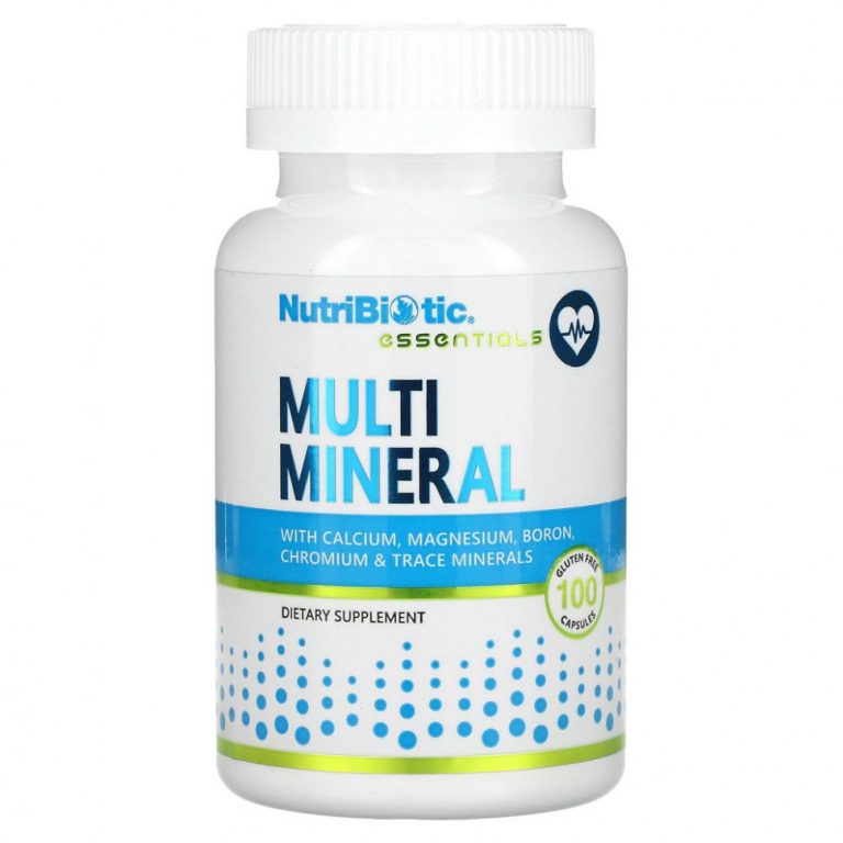 NutriBiotic, Essentials, мультиминерал, 100 капсул без глютена