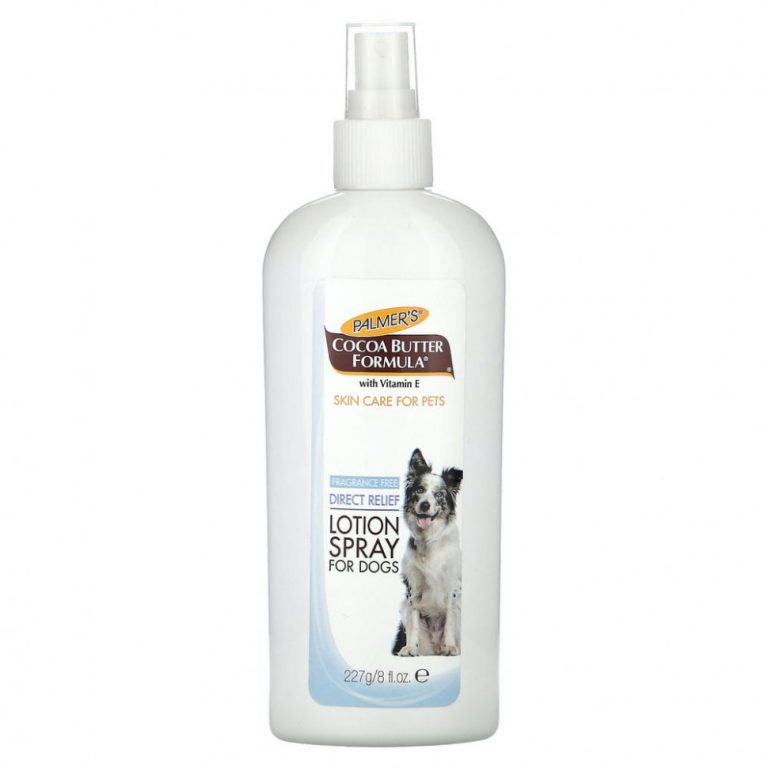 Palmer’s for Pets, Какао-масло с витамином Е, лосьон-спрей для собак, без отдушек, 227 г (8 жидк. Унций)