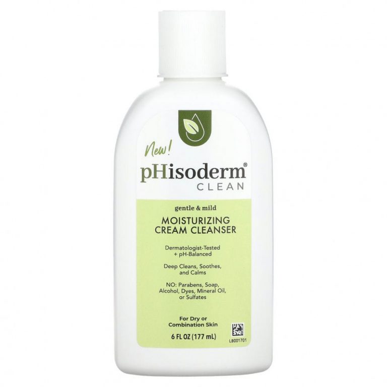 pHisoderm, Clean, увлажняющий очищающий крем, для сухой и комбинированной кожи, 177 мл (6 жидк. Унций)