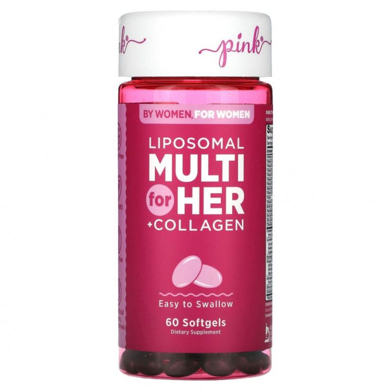 Pink, Liposomal Multi For Her + Collagen, 60 мягких таблеток