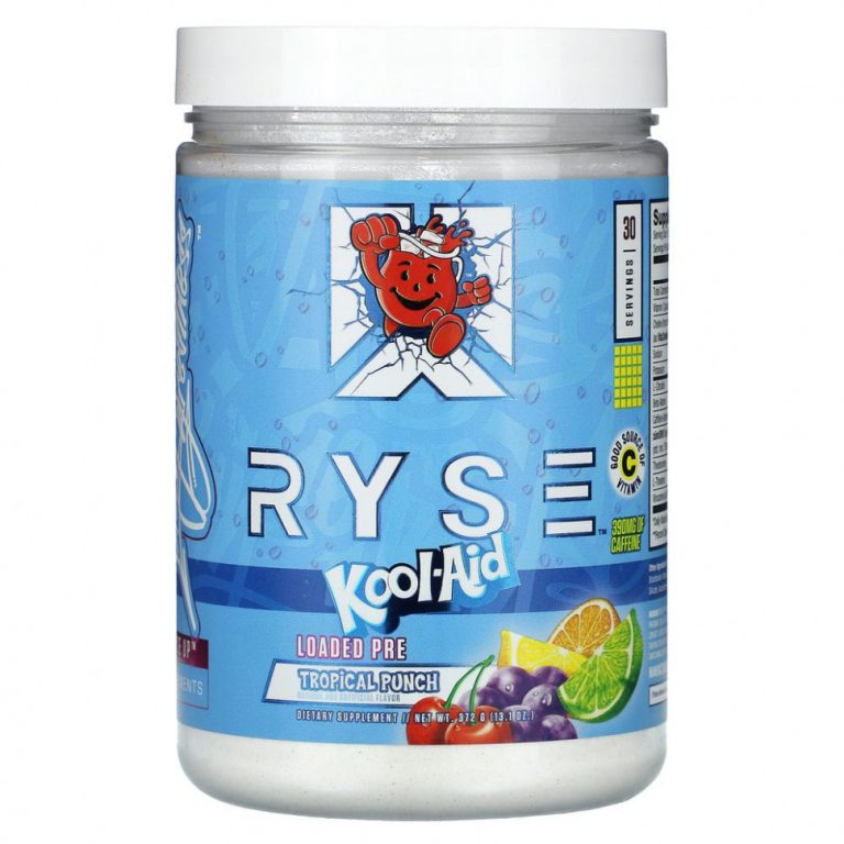 Ryse Supps, Loaded Pre, Kool-Aid, тропический пунш, 372 г (13,1 унции)