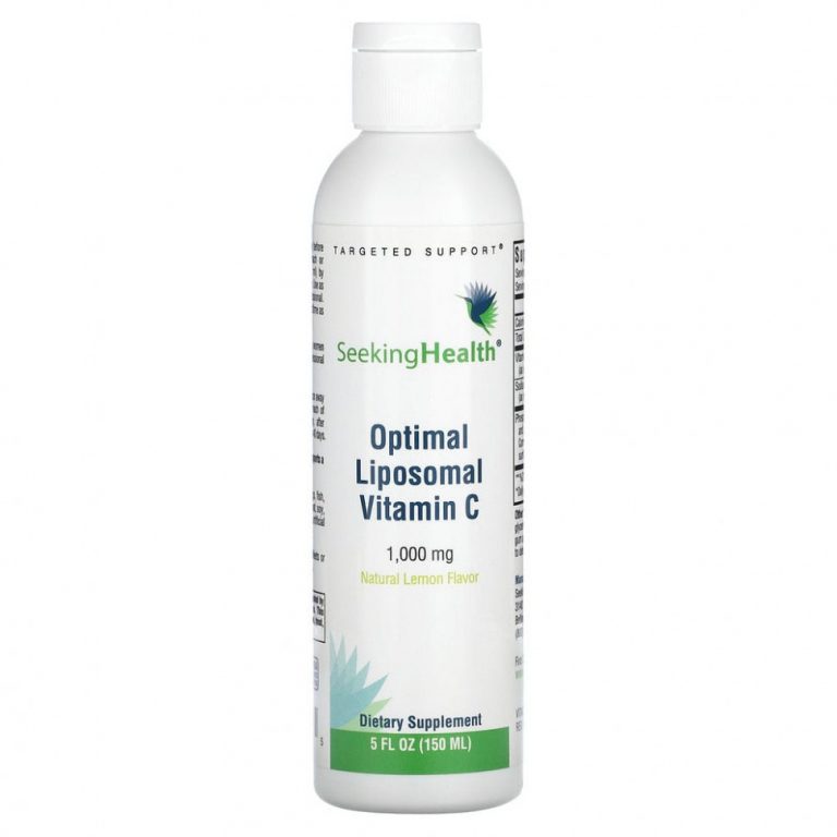 Seeking Health, Optimal Liposomal Vitamin C, натуральный лимон, 1000 мг, 150 мл (5 жидк. Унций)