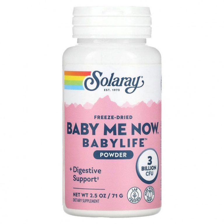 Solaray, Freeze Dried Baby Me Now, порошок Babylife, 3 млрд КОЕ, 71 г (2,5 унции)