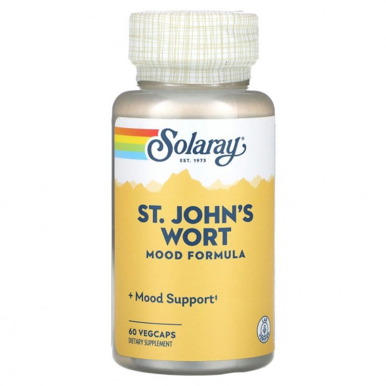 Solaray, St. John’s Wort, Mood Formula, 60 VegCaps