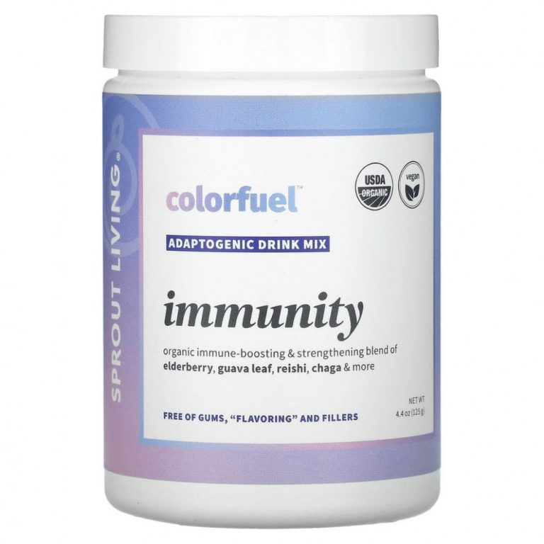 Sprout Living, Colorfuel Immunity, смесь для адаптогенных напитков, 125 г (4,4 унции)