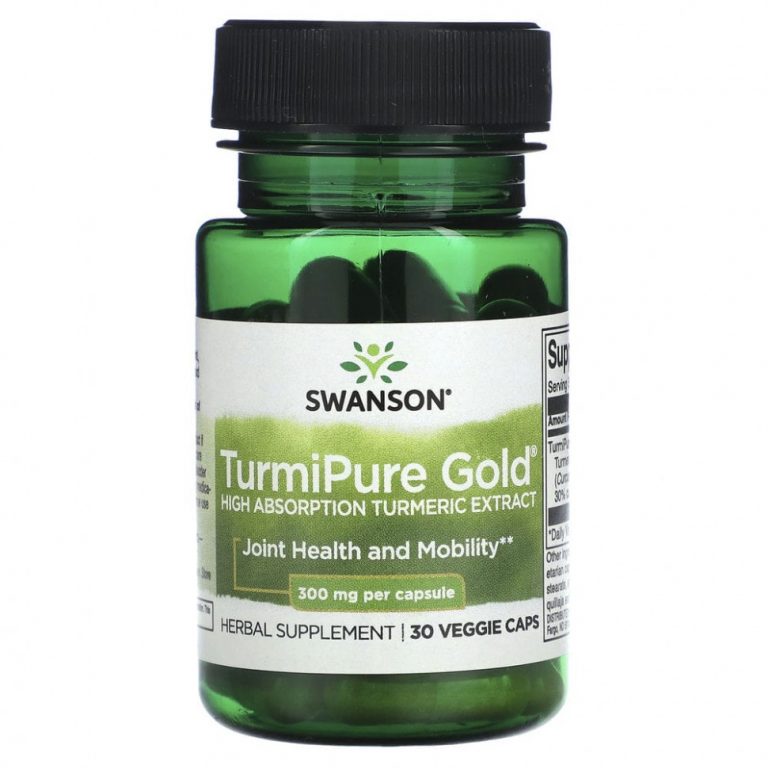 Swanson, TurmiPure Gold, 300 мг, 30 растительных капсул