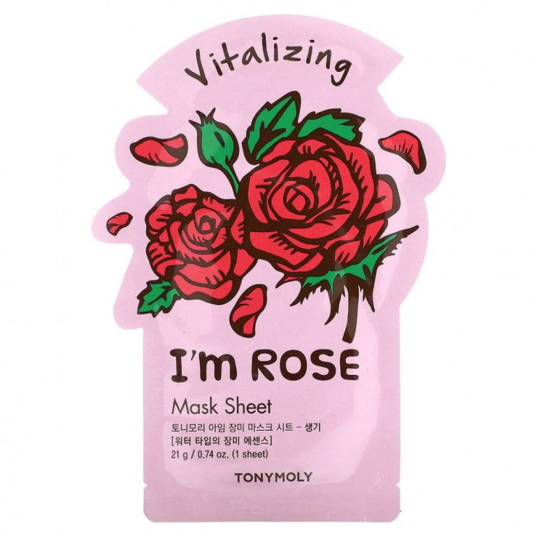 Tony Moly, I’m Rose, Vitalizing Beauty Mask, тканевая маска, 1 шт., 21 г (0,74 унции)