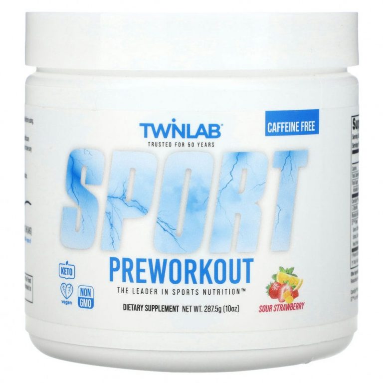 Twinlab, Sport Preworkout, без кофеина, с кислинкой, 287,5 г (10 унций)