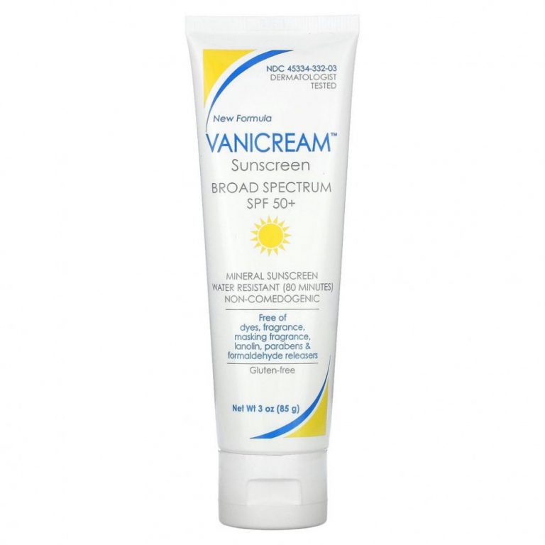 Vanicream, Солнцезащитное средство, для чувствительной кожи, SPF 50+, 85 г (3 унции)