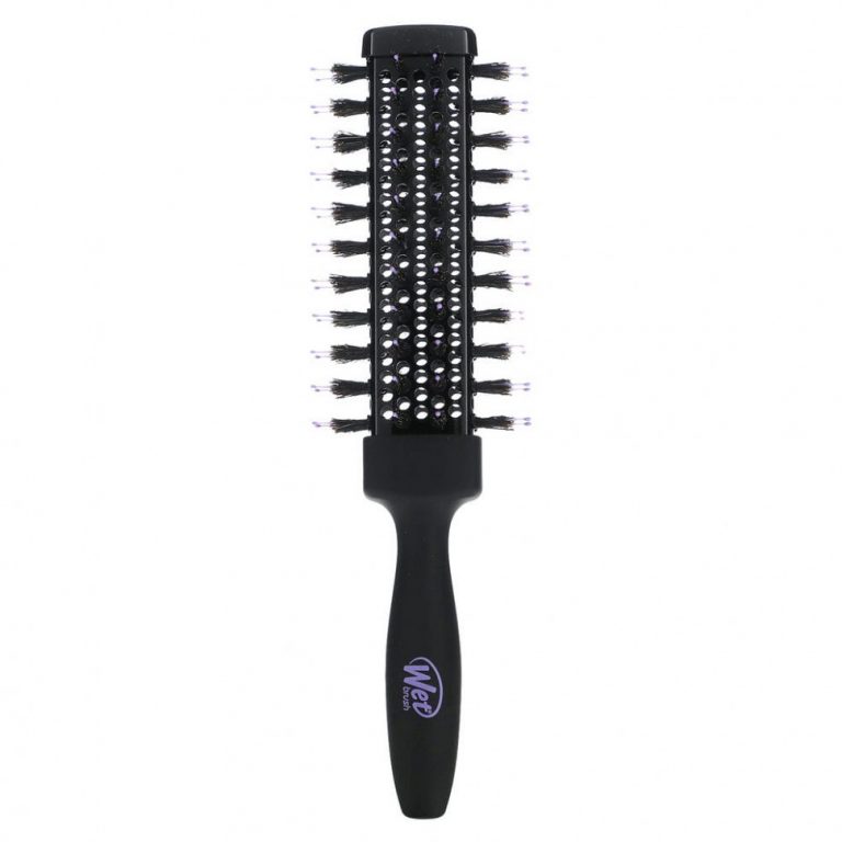 Wet Brush, Круглая кисть Break Free, Beach Waves & Tight Curls, черная, 1 шт.