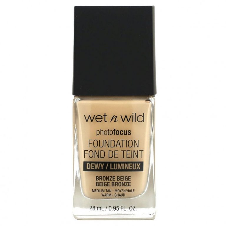 wet n wild, PhotoFocus Foundation, бронзово-бежевый, 28 мл (0,95 жидк. Унции)