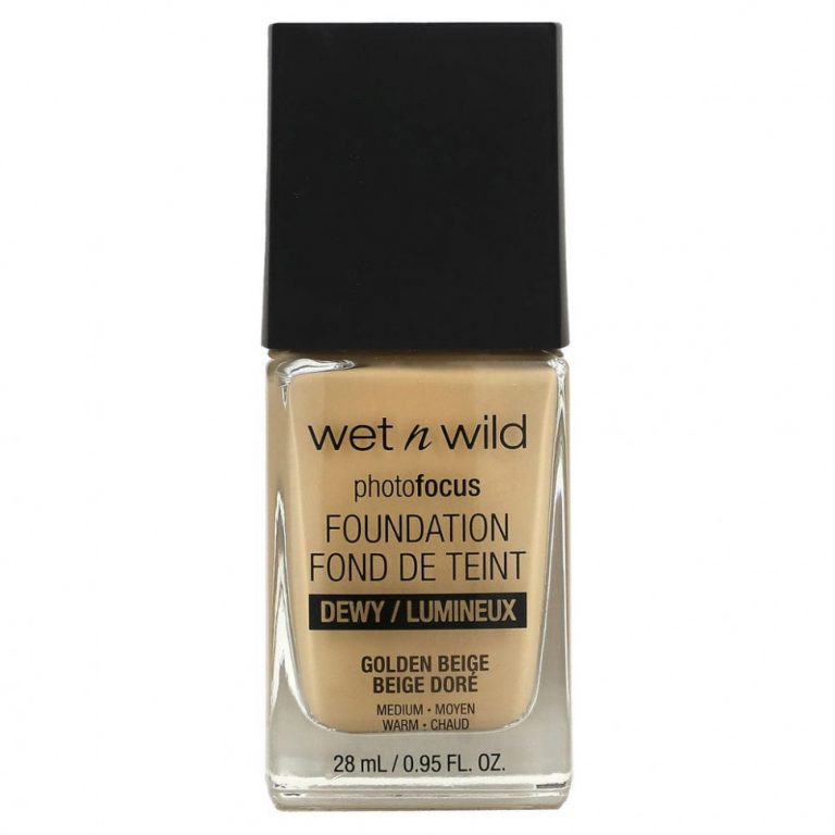 wet n wild, PhotoFocus Foundation, золотисто-бежевый, 28 мл (0,95 жидк. Унции)