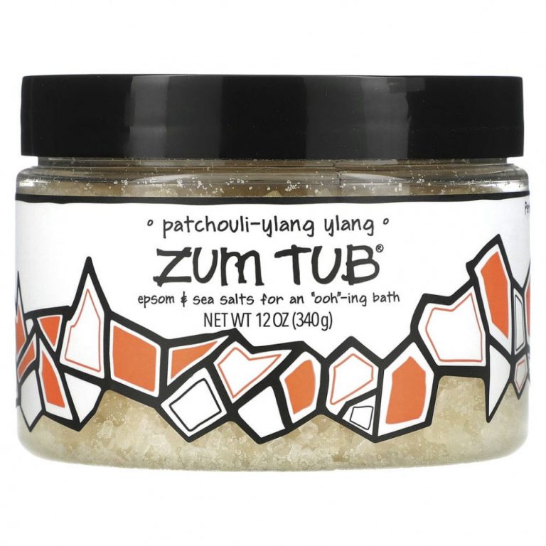 ZUM, Zum Tub, английская и морская соль, пачули и иланг-иланг, 340 г (12 унций)