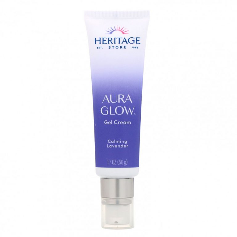 Heritage Store, Aura Glow Gel Cream, Calming Lavender, 1.7 oz (50 g)