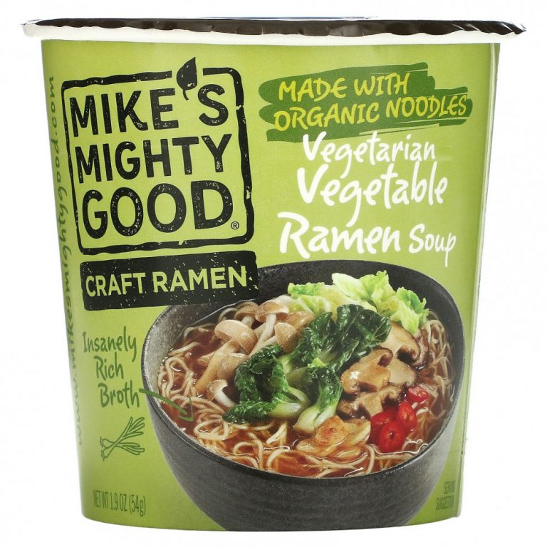 Mike’s Mighty Good, Craft Ramen, вегетарианский овощной суп рамен, 54 г (1,9 унции)